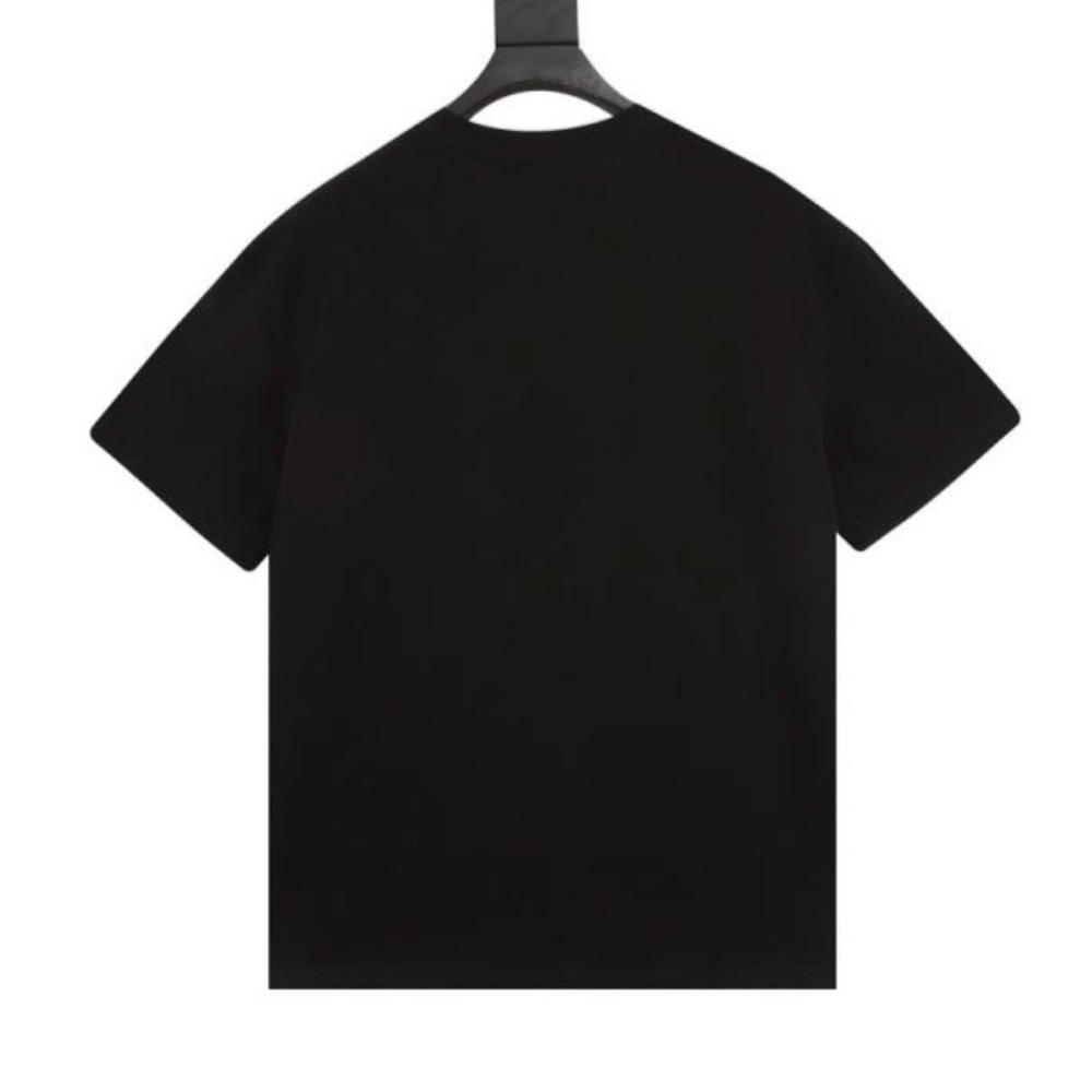 Like New Men Size Medium Gucci Logo Embroidered Oversized Tee 100% Cotton Black - Picture 3 of 13
